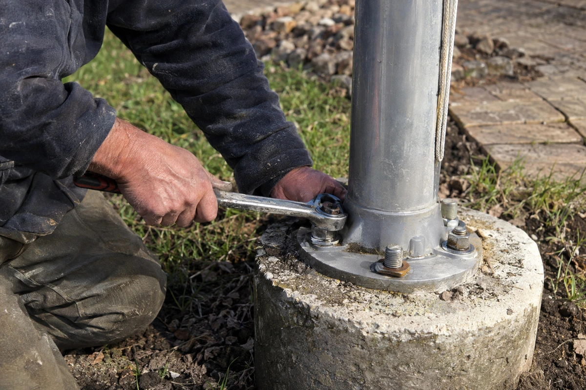Flagpole installation and repair contractor